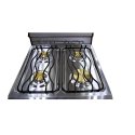 21 in. Gas Stove Blackpoint-BP020E-SIL